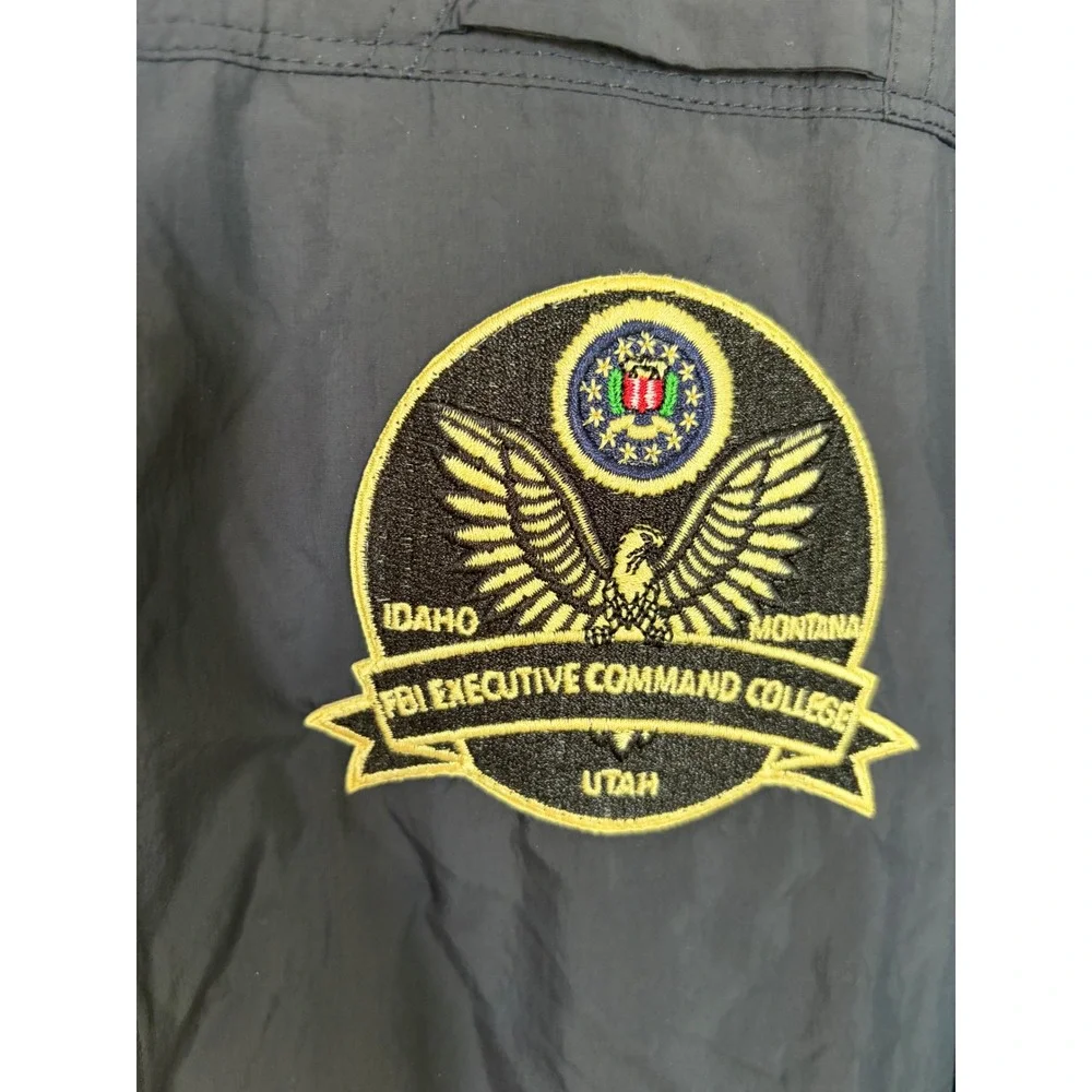 First Tactical FBI Executiv Command College Windbreaker Jacket Mens XL Navy Blue